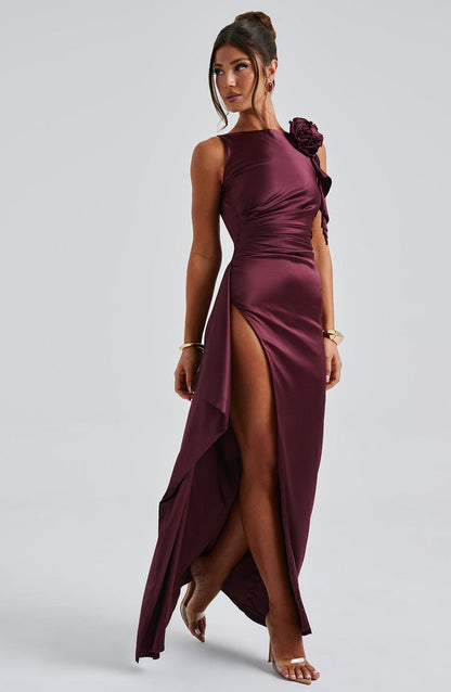Abito Maxi Peggy Cherry Lacquer