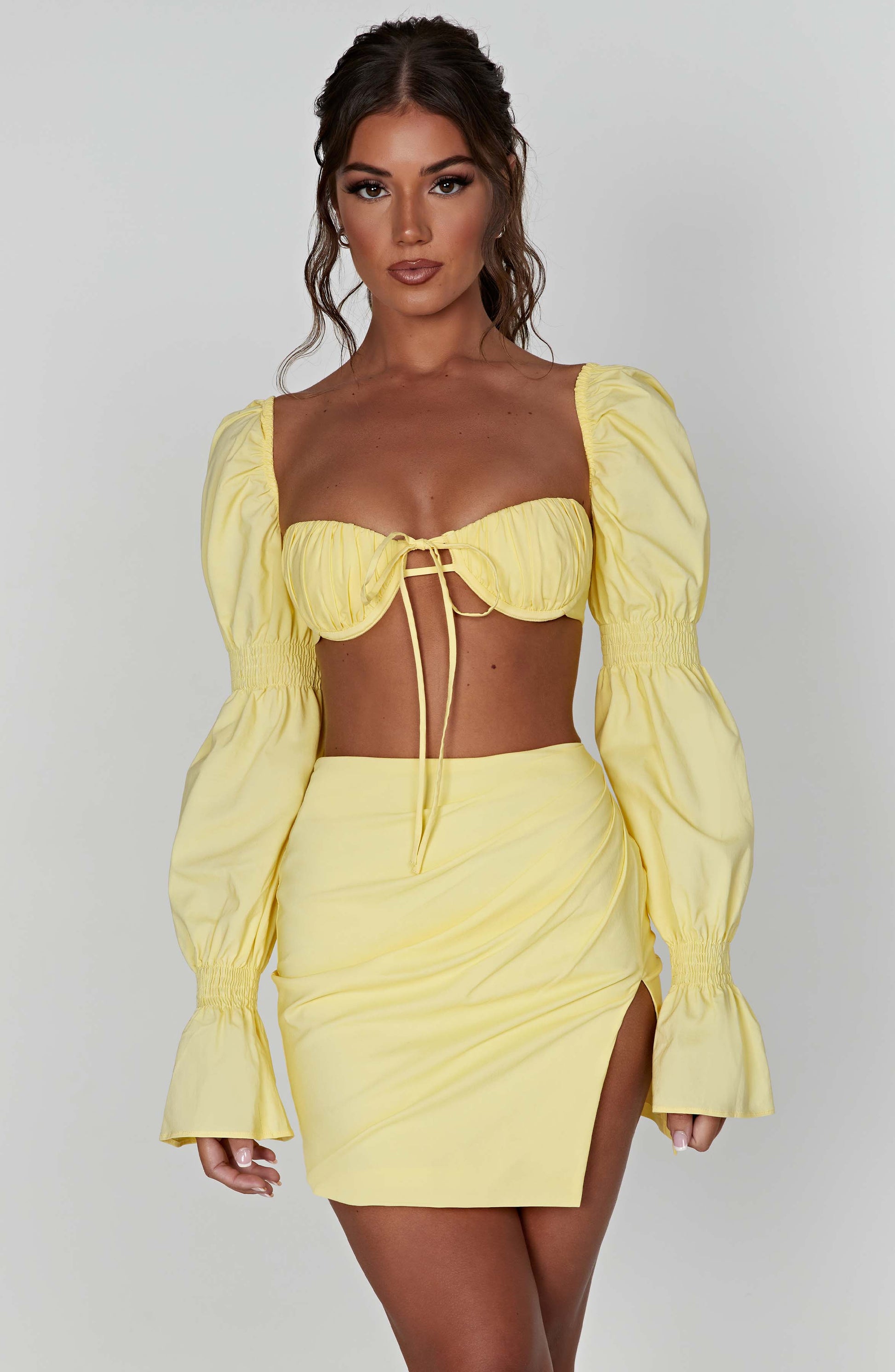 Gonna Mini Perla Limone