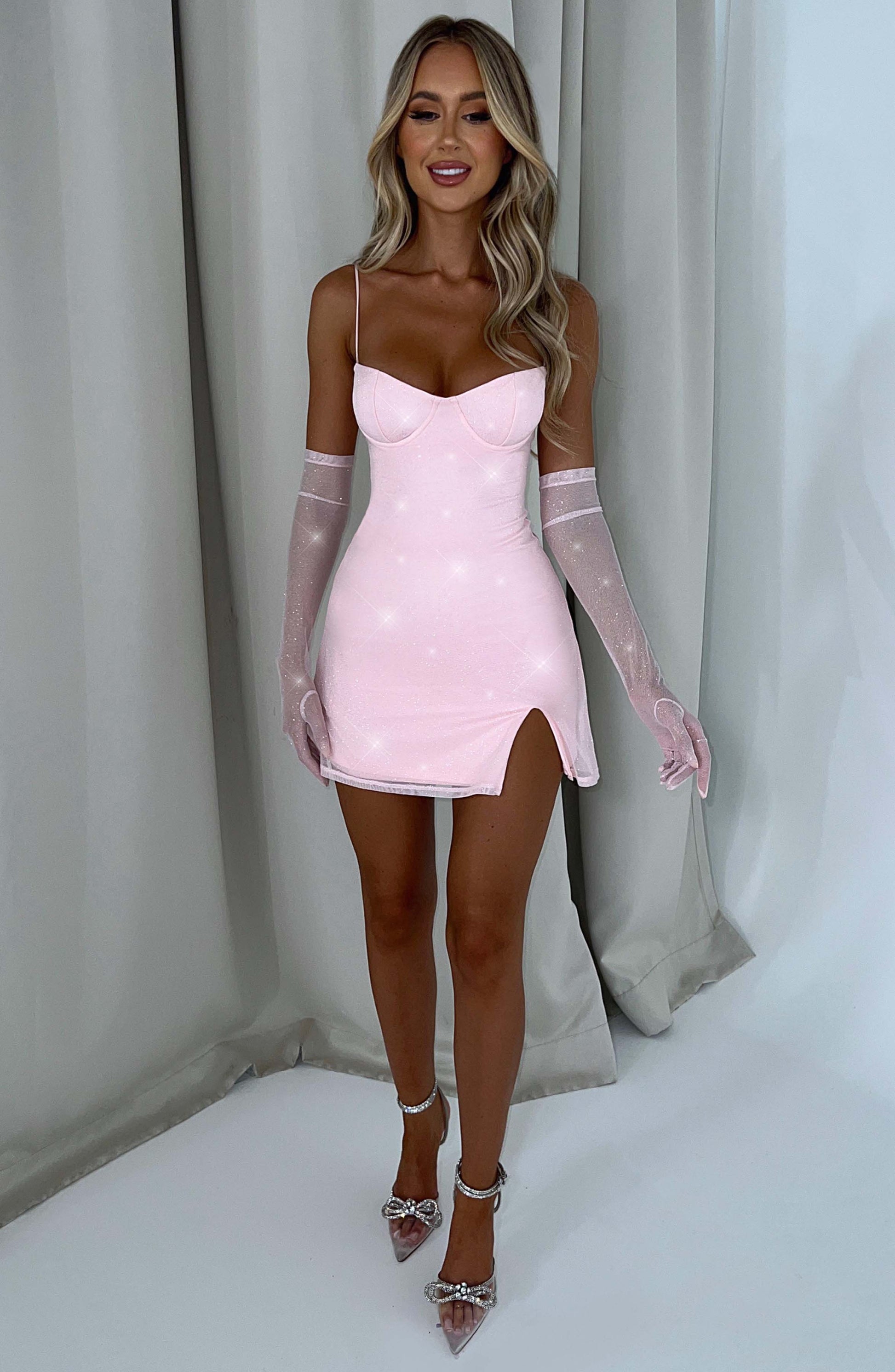 Mini Abito Rosa Sparkle