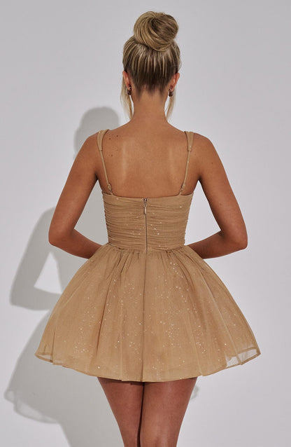 Abito Mini in Oro