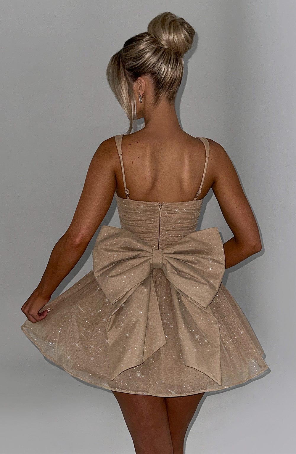 Abito Mini in Oro