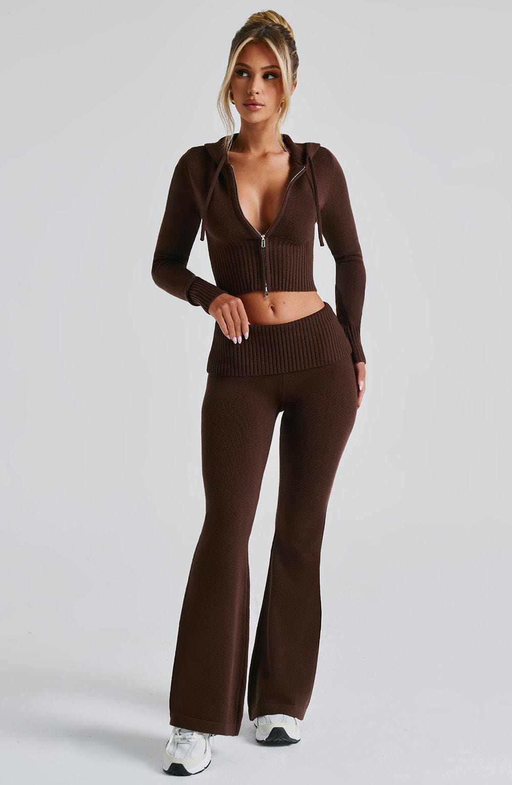 Portia Knit Hoodie Chic