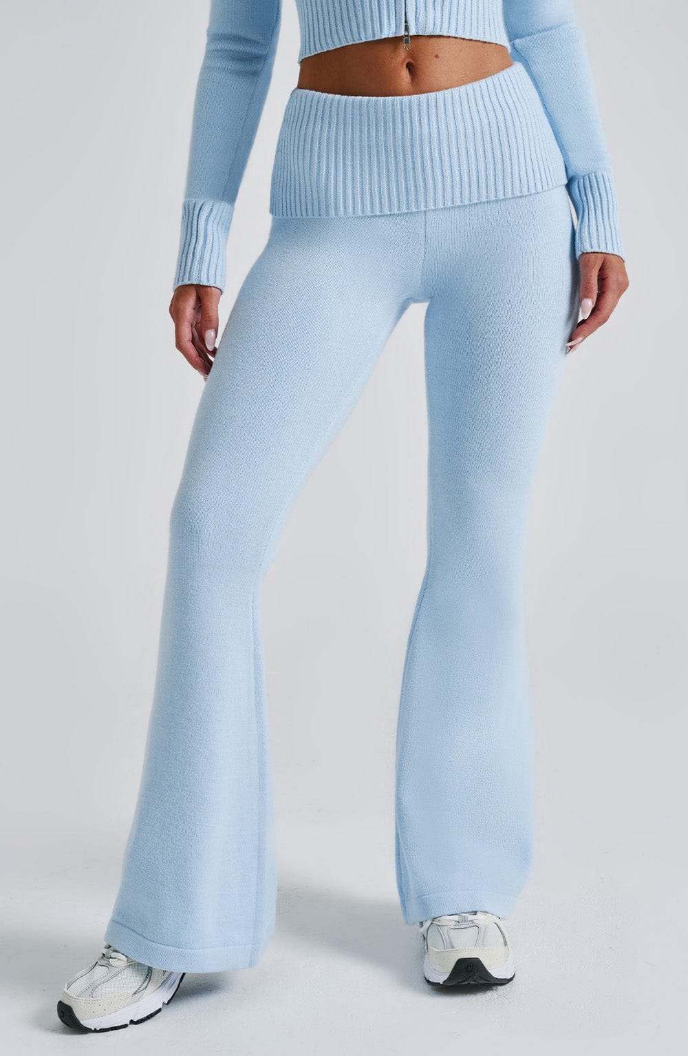 Pantaloni Portia di lana - Azzurro Baby
