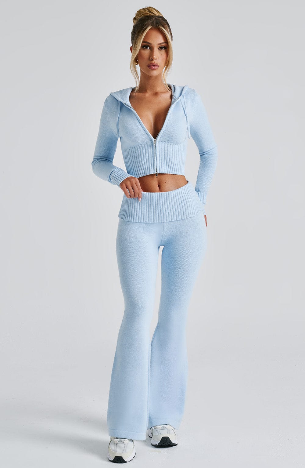 Pantaloni Portia di lana - Azzurro Baby