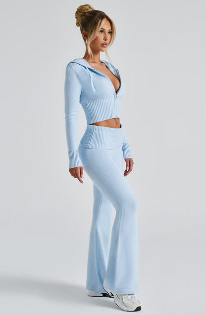 Pantaloni Portia di lana - Azzurro Baby