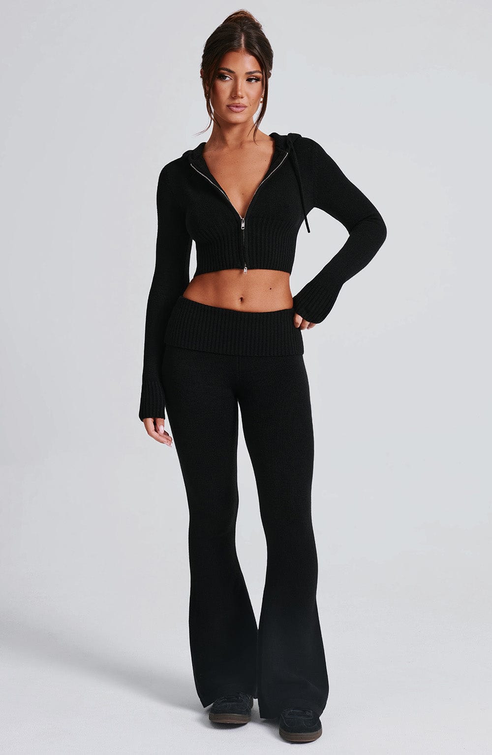 Pantaloni Portia Knit Nero
