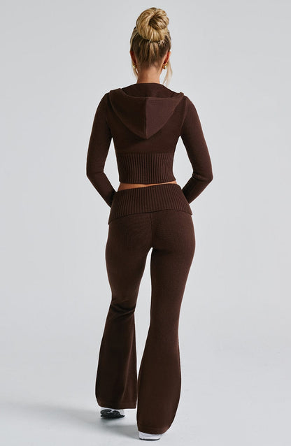 Pantaloni Portia Maglione Cioccolato
