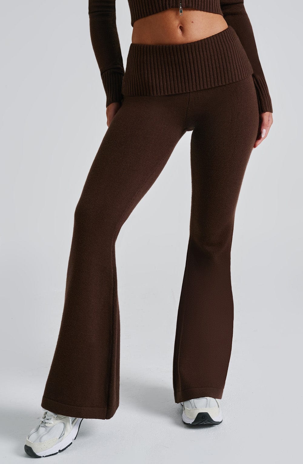 Pantaloni Portia Maglione Cioccolato