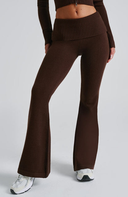 Pantaloni Portia Maglione Cioccolato