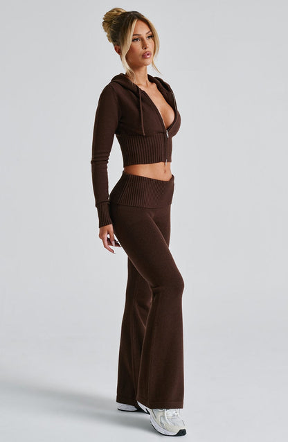Pantaloni Portia Maglione Cioccolato