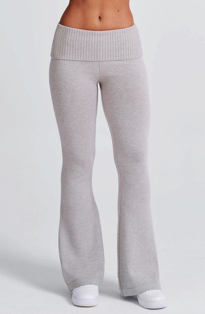 Pantaloni Portia Maglione Grigio Chiaro