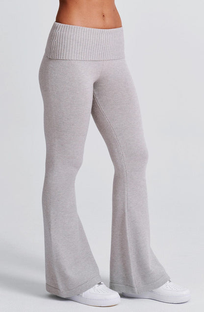 Pantaloni Portia Maglione Grigio Chiaro
