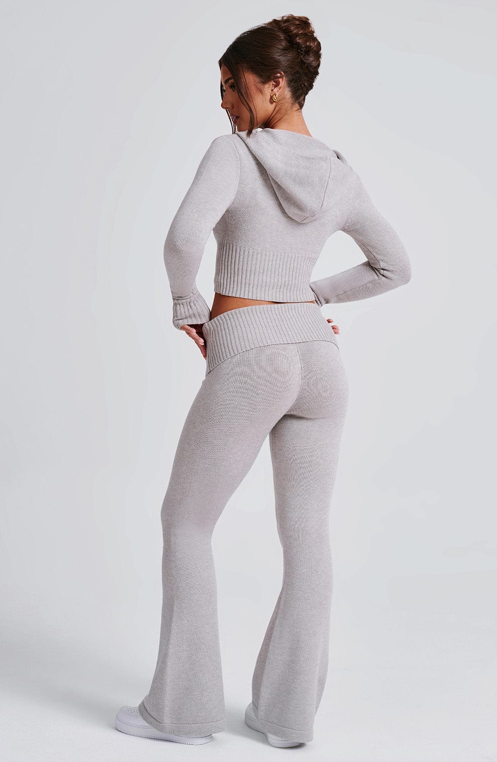 Pantaloni Portia Maglione Grigio Chiaro
