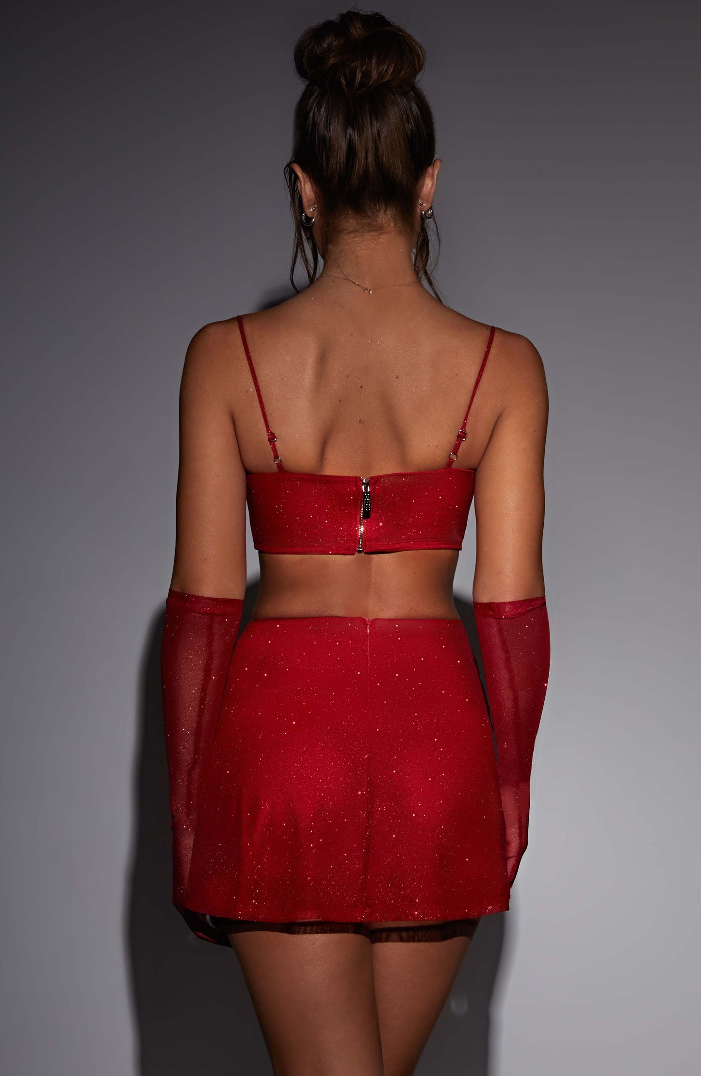 Top Rosso Sparkle