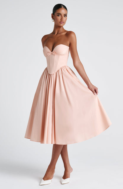 Abito Midi Rosa