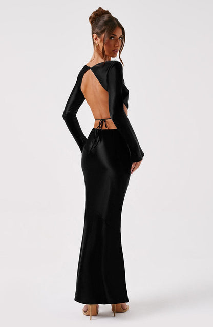 Abito Maxi Nero da Donna