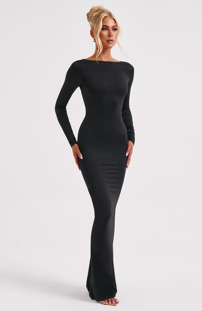 Abito Maxi Nero Elegante