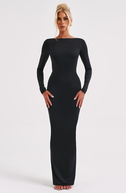 Abito Maxi Nero Elegante