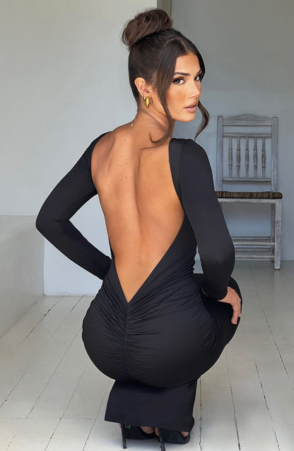 Abito Maxi Nero Elegante
