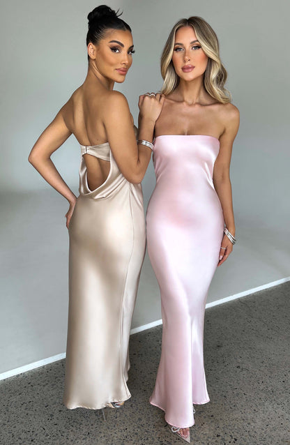 Abito Maxi Rheanna Rosa