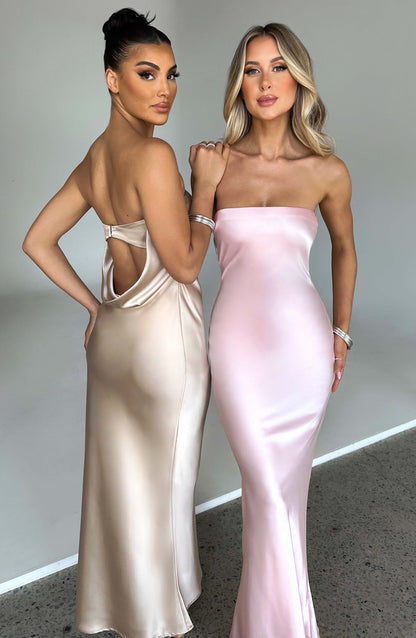 Abito Maxi Rheanna Rosa