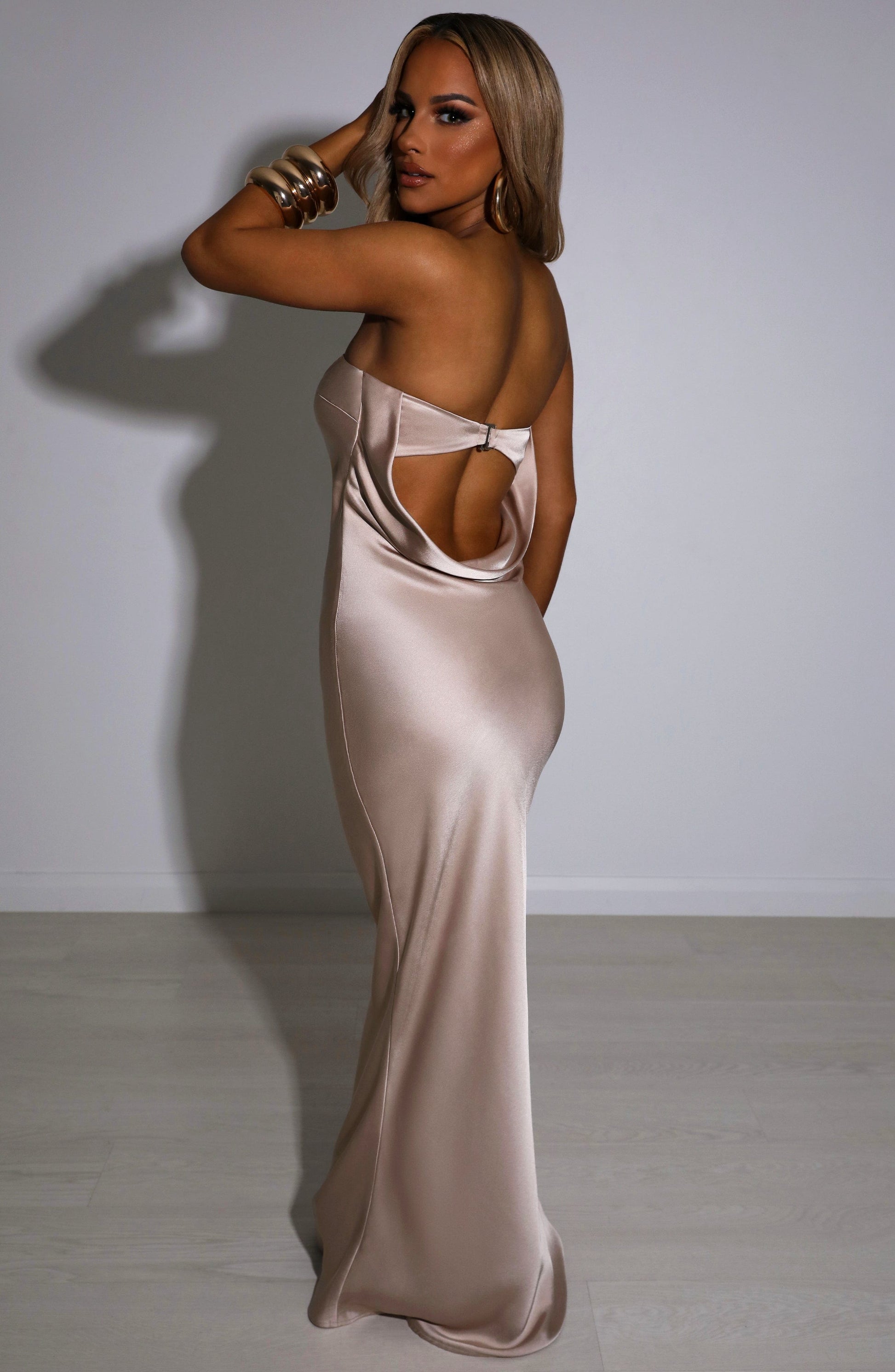 Abito Rheanna Maxi Champagne