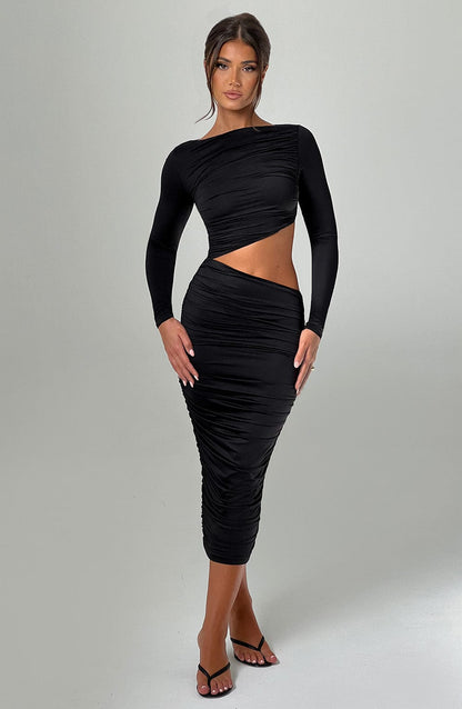 Vestito Nero Midi Rylee