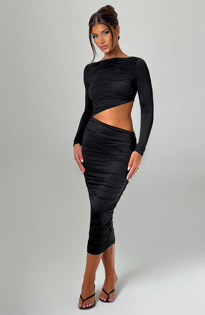 Vestito Nero Midi Rylee