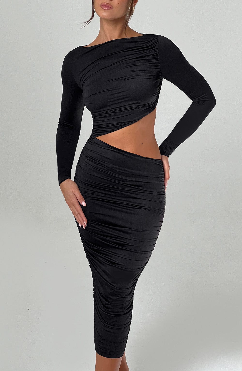 Vestito Nero Midi Rylee