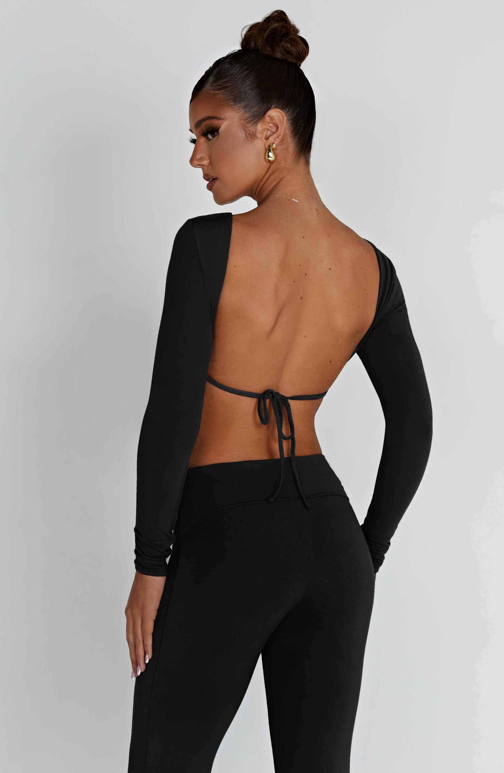 Sahra Top Nero Moda Donna