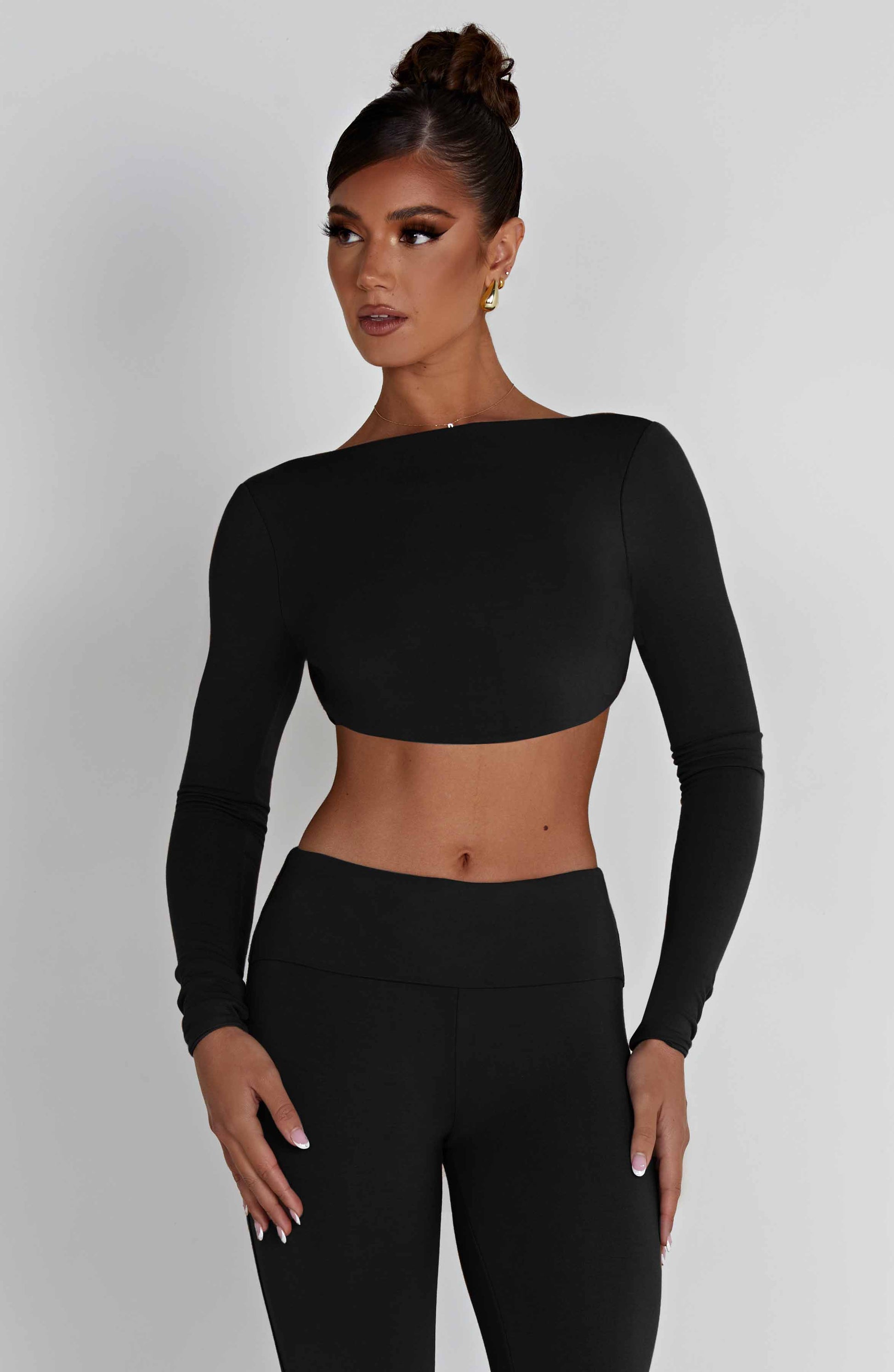 Sahra Top Nero Moda Donna
