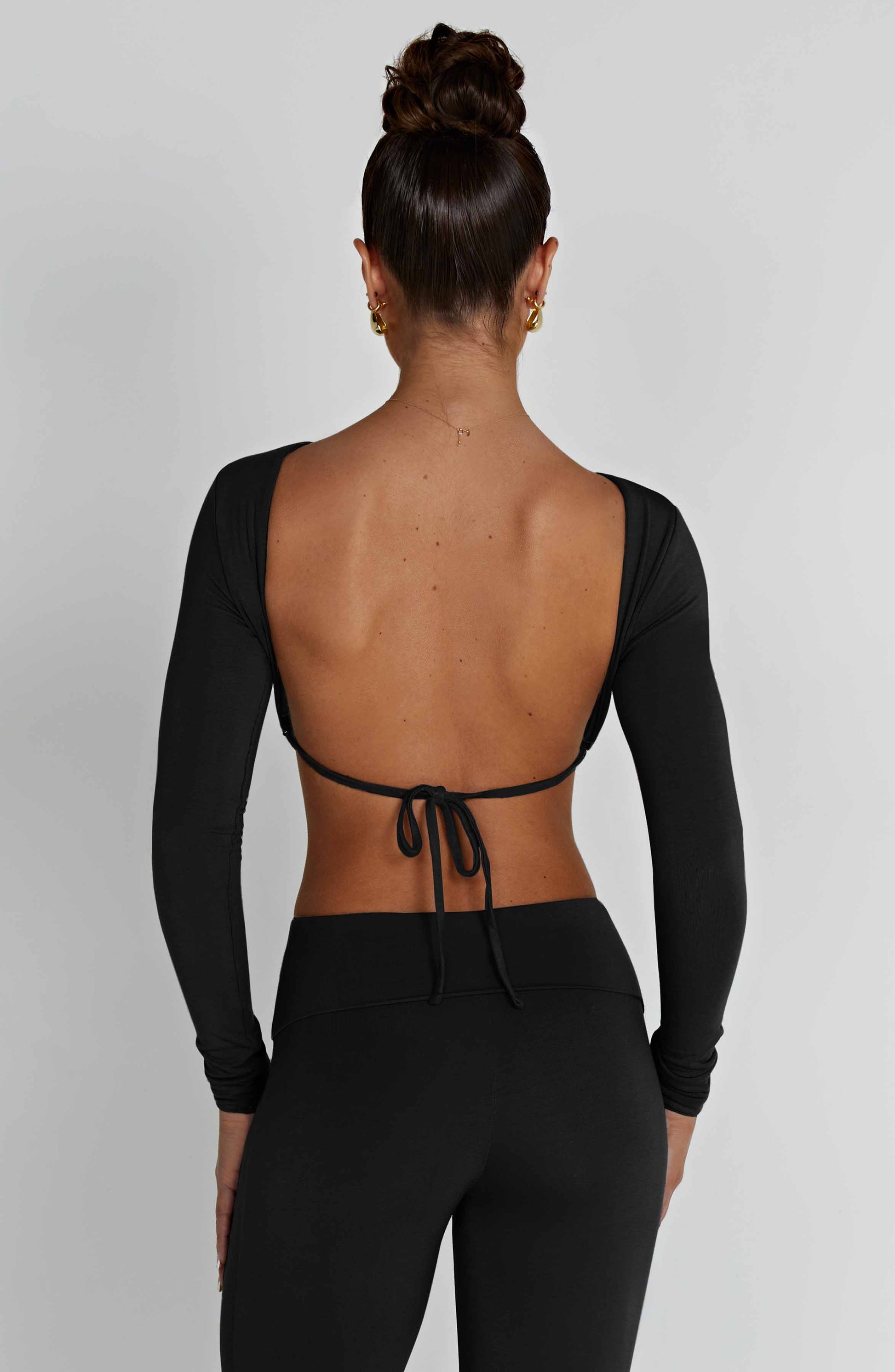 Sahra Top Nero Moda Donna