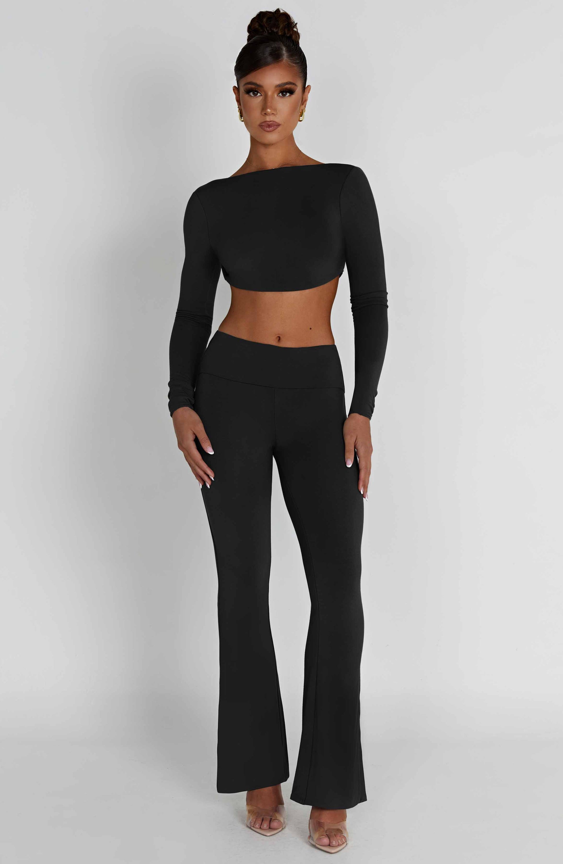 Sahra Top Nero Moda Donna