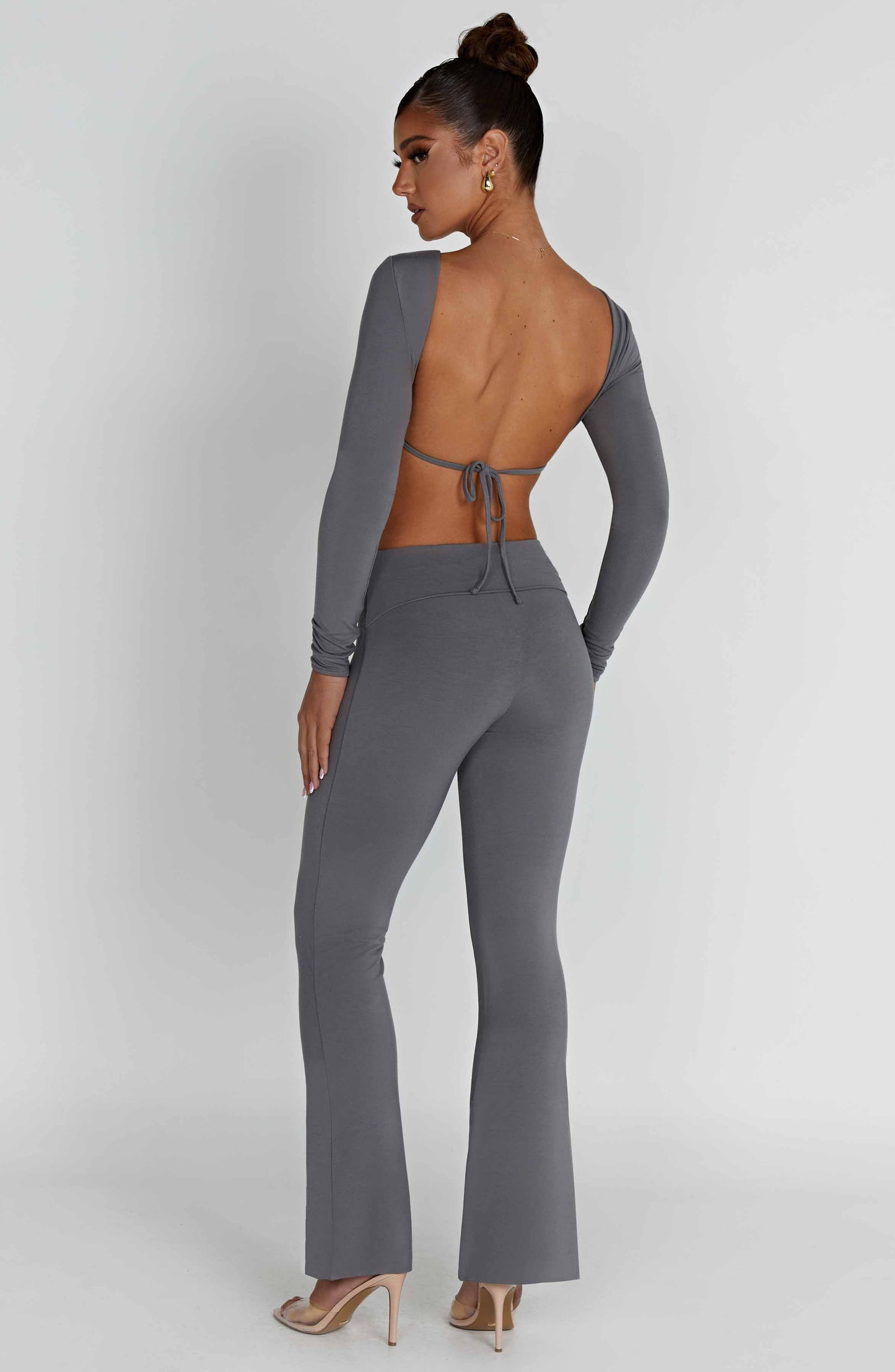 Sahra Top Charcoal Luxury