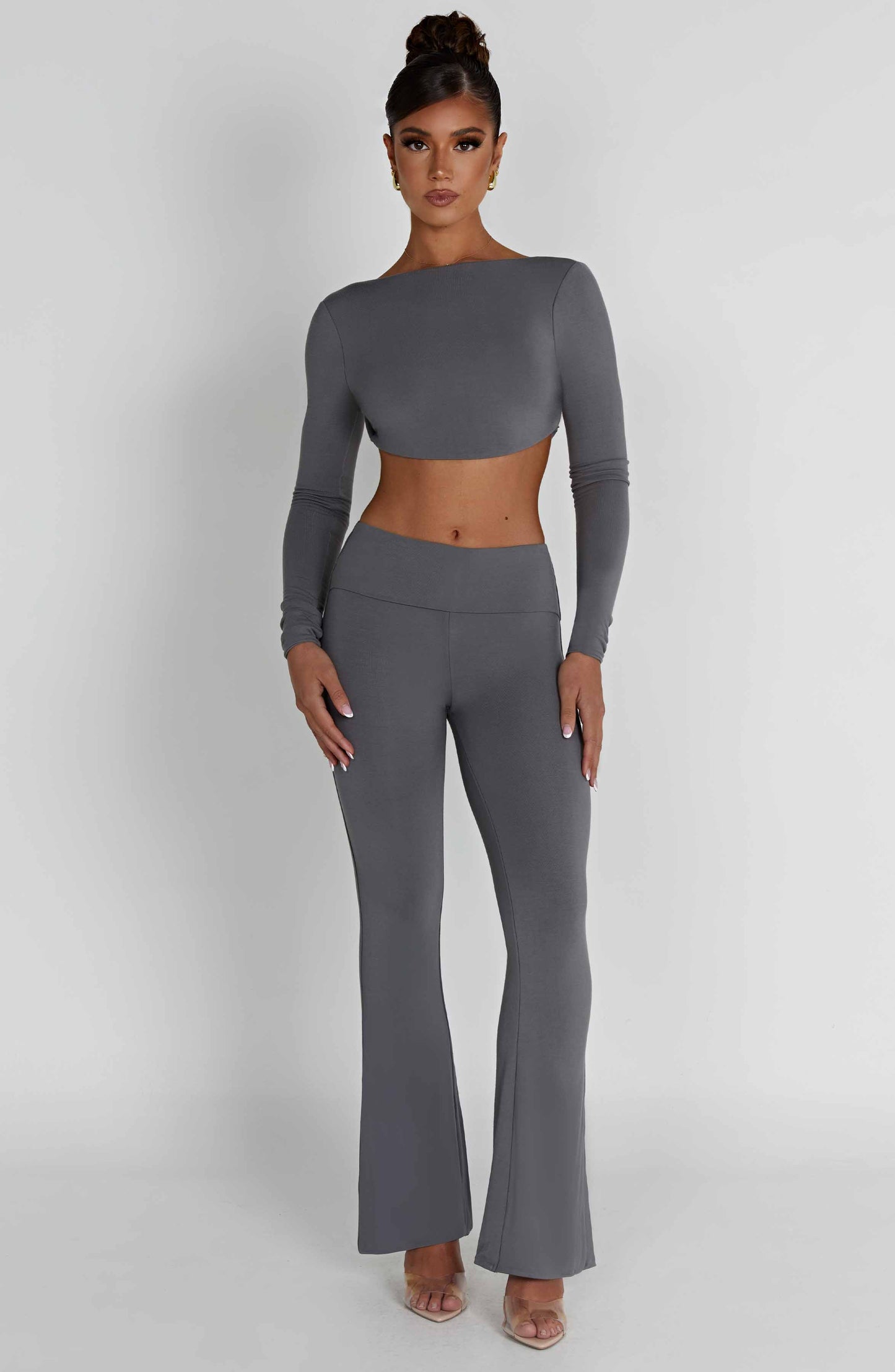 Sahra Top Charcoal Luxury