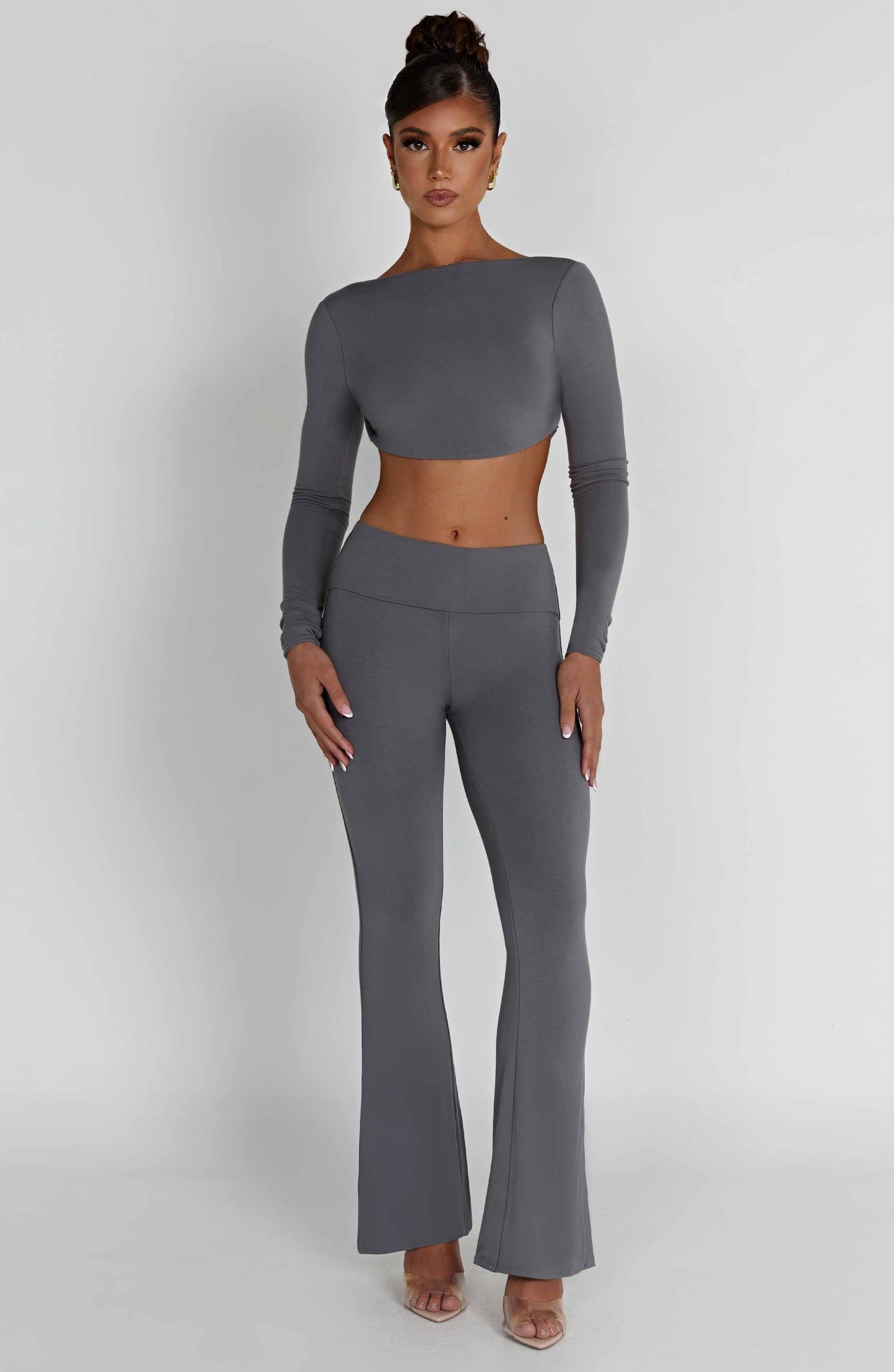 Sahra Top Charcoal Luxury