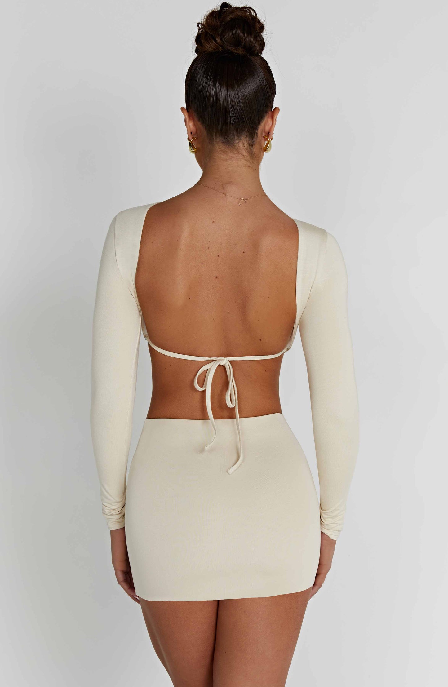 Top Sahra Cream Moda Donna