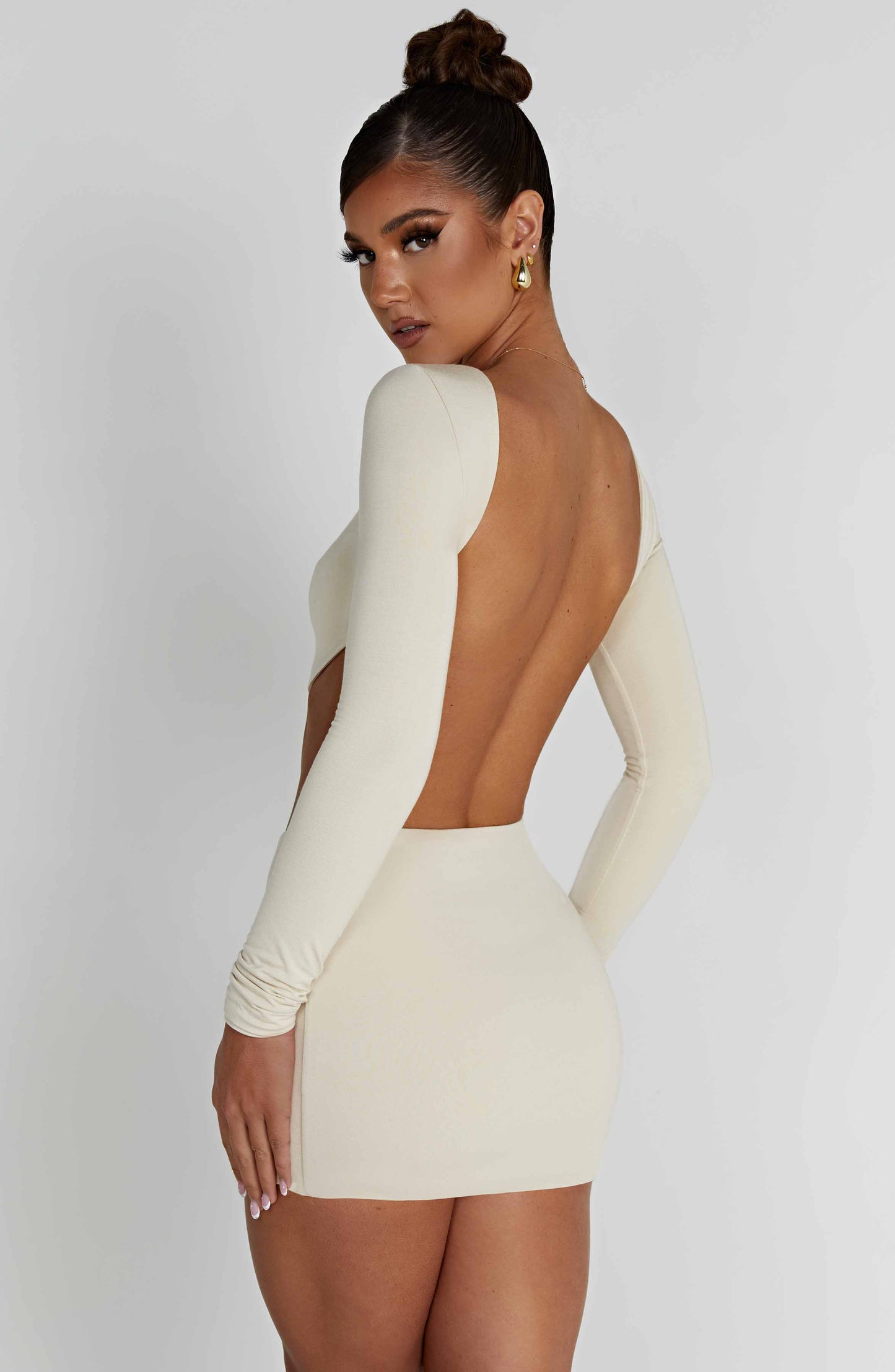 Top Sahra Cream Moda Donna