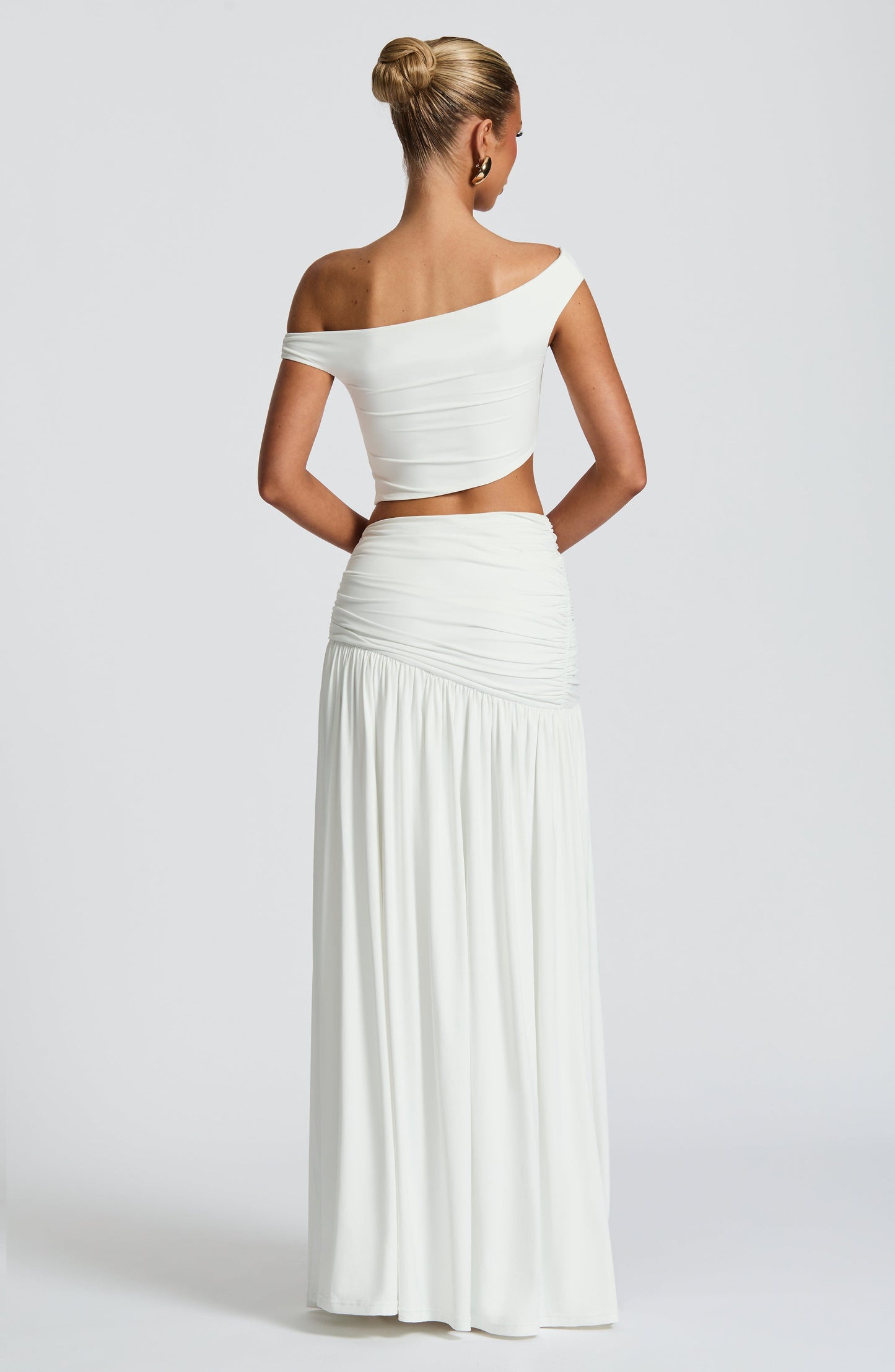 Saira Maxi Skirt Bianco