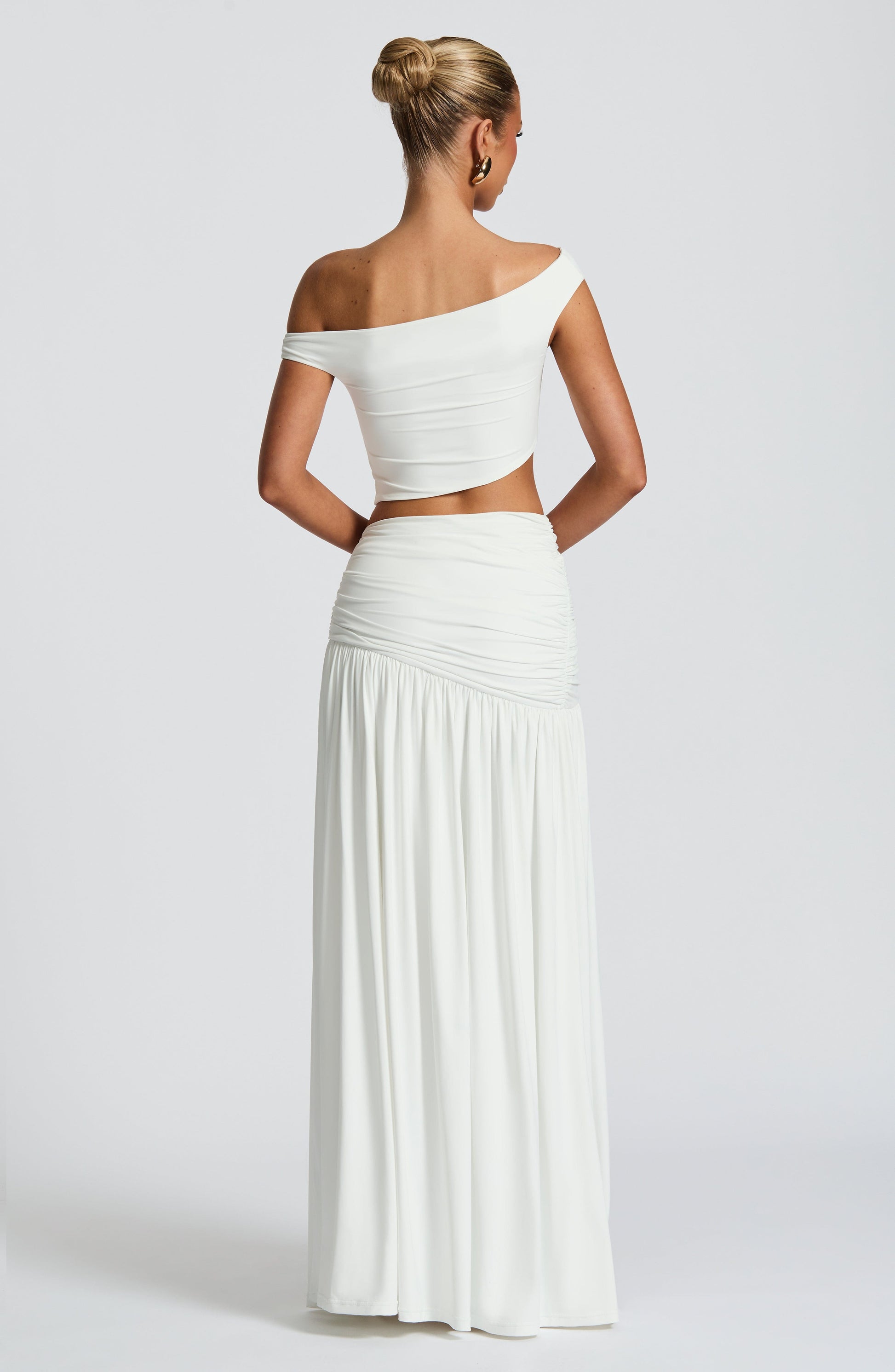 Saira Maxi Skirt Bianco