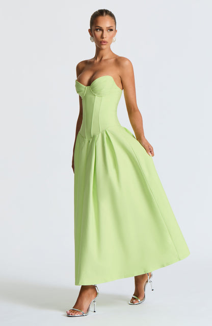 Abito Salma Midi Lime