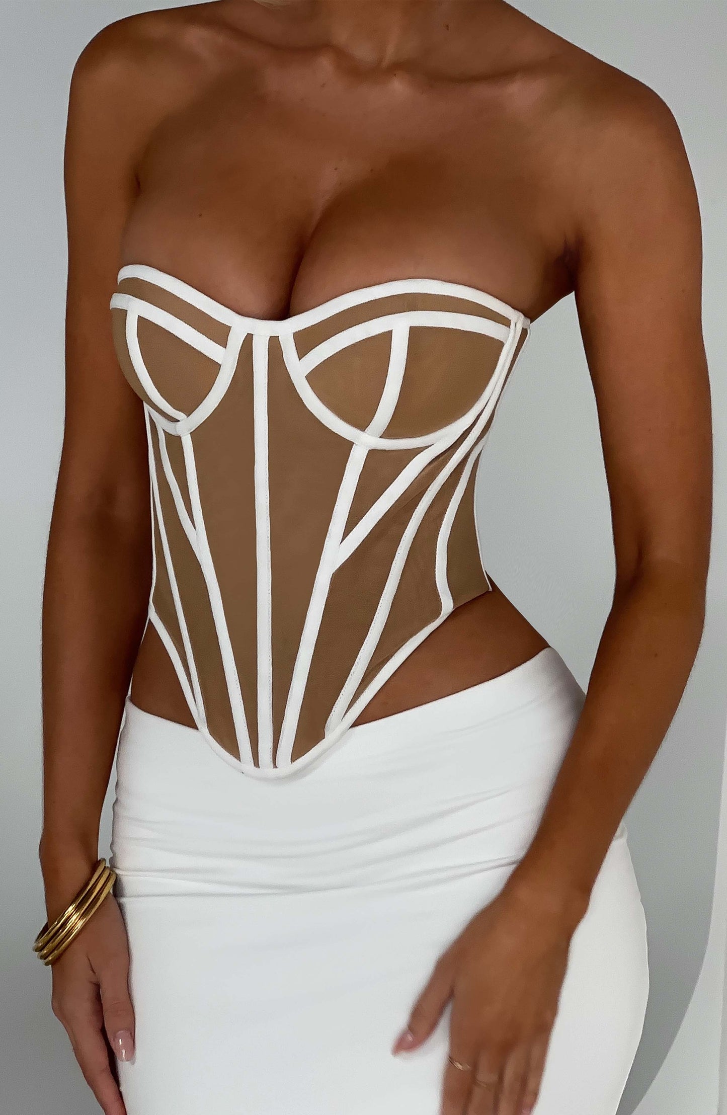 Corsetto Santanna - Avorio/Nudo