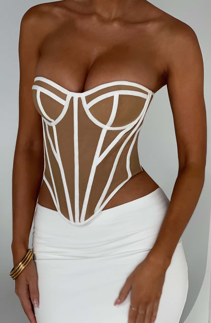 Corsetto Santanna - Avorio/Nudo
