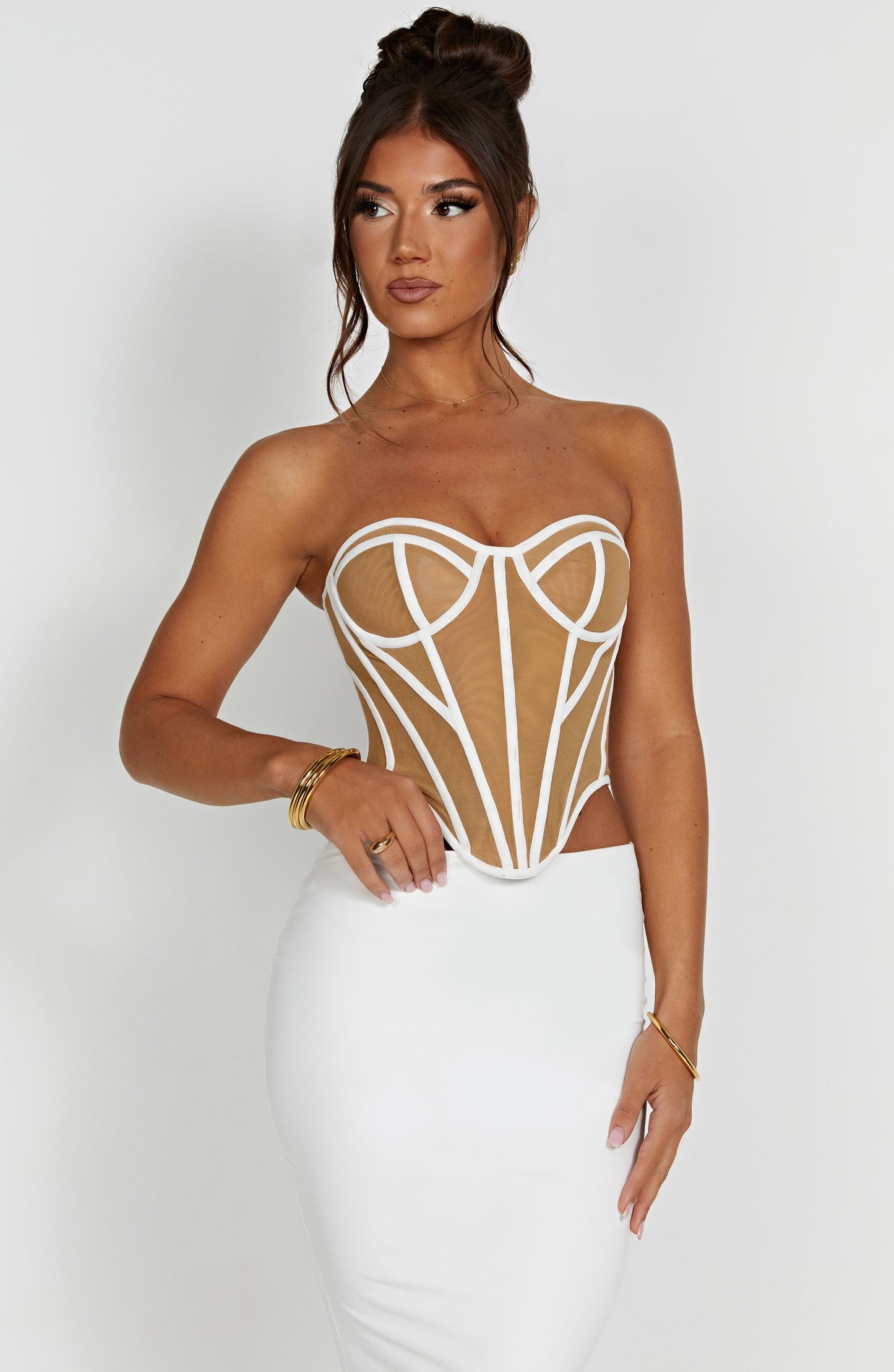 Corsetto Santanna - Avorio/Nudo