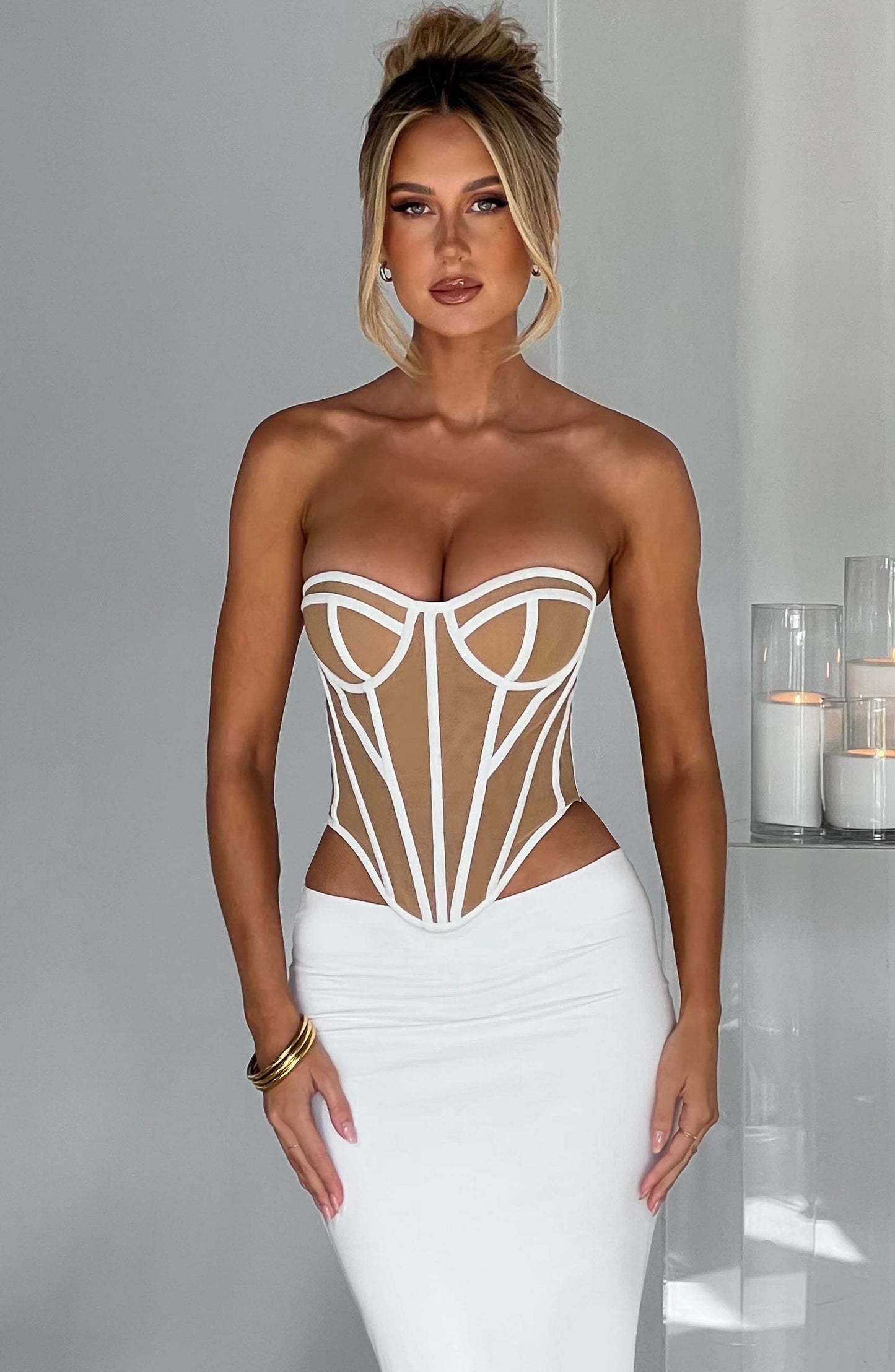 Corsetto Santanna - Avorio/Nudo