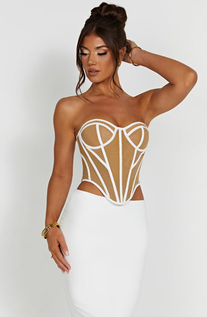 Corsetto Santanna - Avorio/Nudo