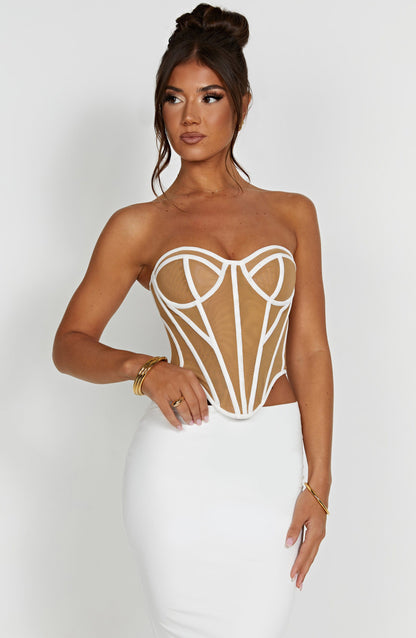 Corsetto Santanna - Avorio/Nudo