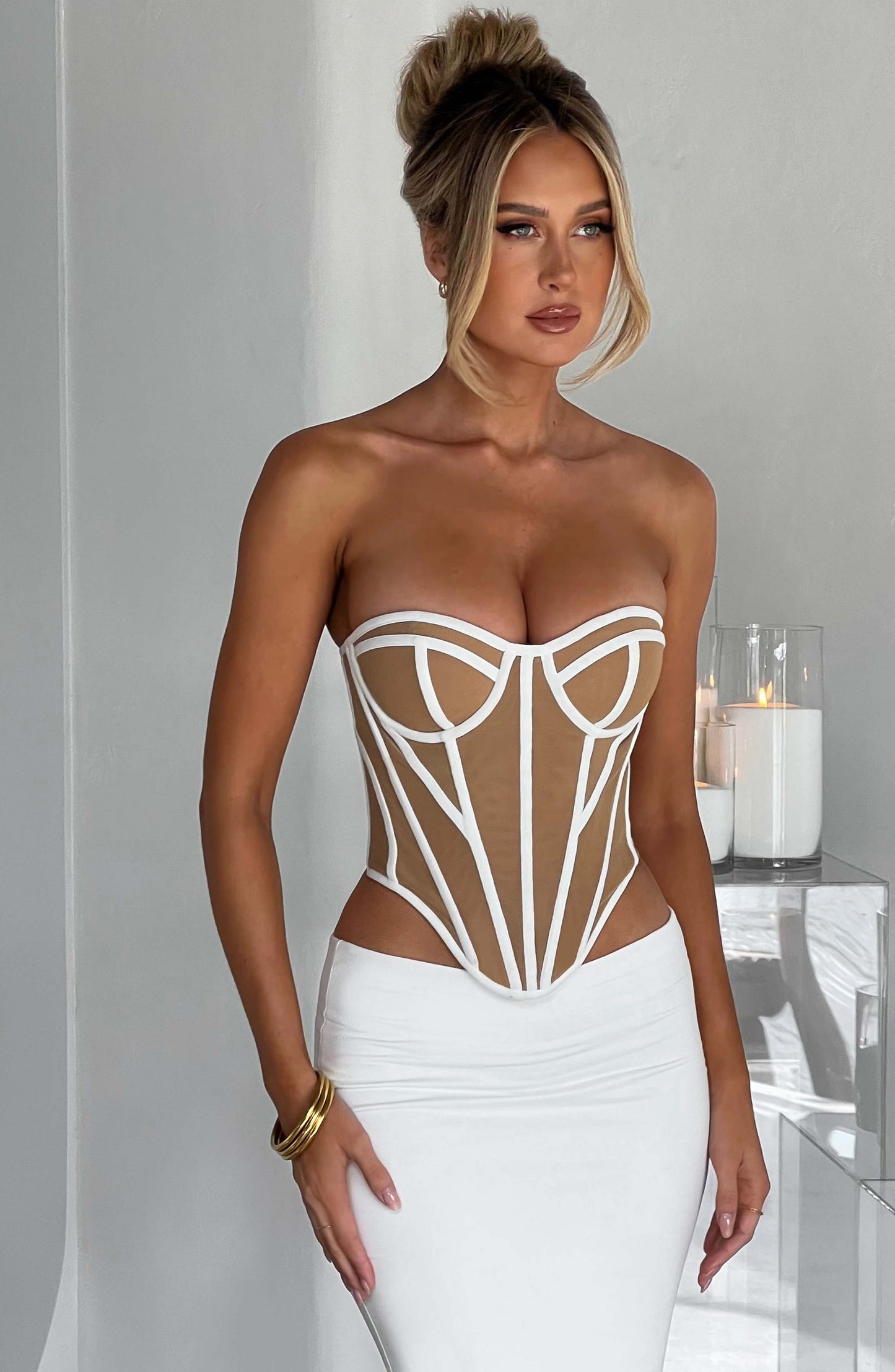 Corsetto Santanna - Avorio/Nudo