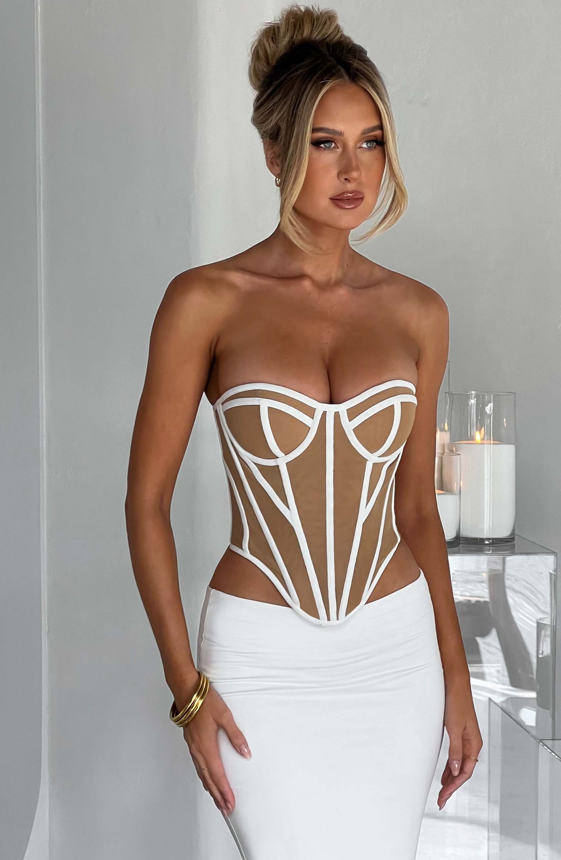 Corsetto Santanna - Avorio/Nudo