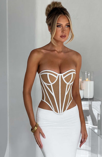 Corsetto Santanna - Avorio/Nudo
